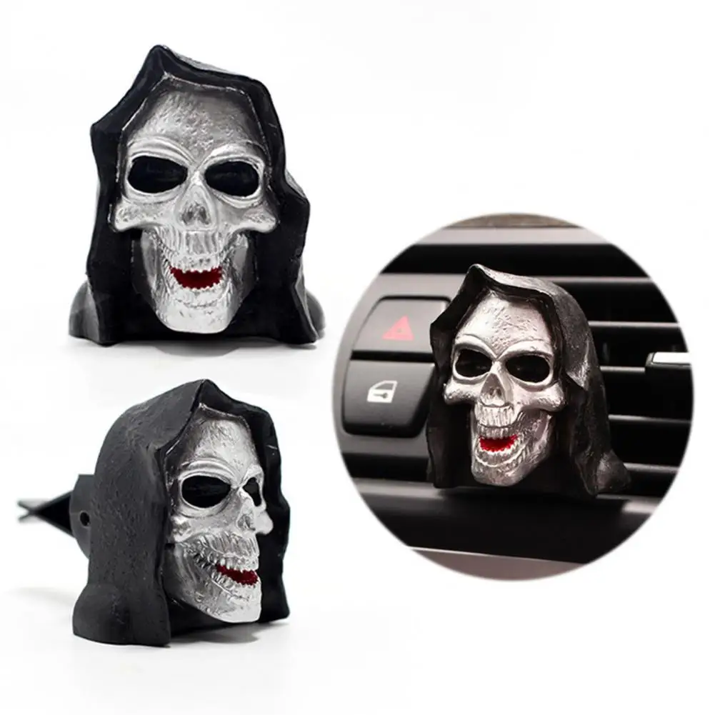 

Car Accessories Car Air Fresheners Evil Skull Ghost Clips with Essential Oil Diffuser for Unique Accessories Car Aromatherapy