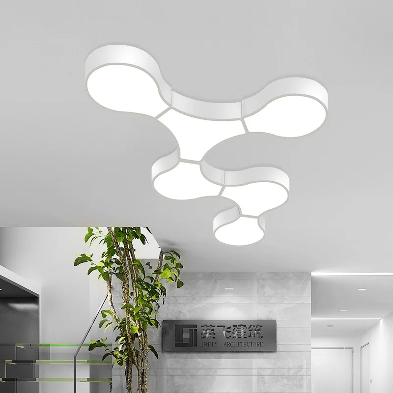 

Modern Geometry DNA Led Ceiling Lamp Living Room Home Decor Ceiling Chandeliers Lighting Bedroom Loft Cafe Bar Office Led Lights