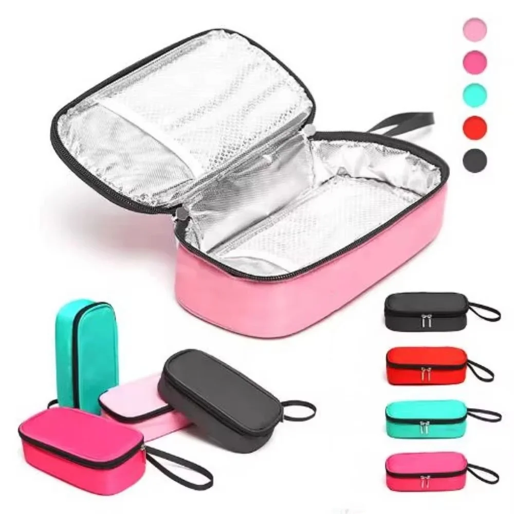 Insulin Cooling Bag 5Colors Portable Diabetic Pocket Pill Protector Waterproof Thermal Insulated medical Cooler without Gel