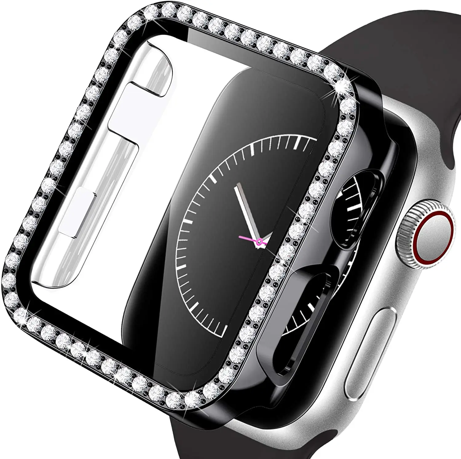 Premium Diamond Bumper Glass + Case Screen Protector