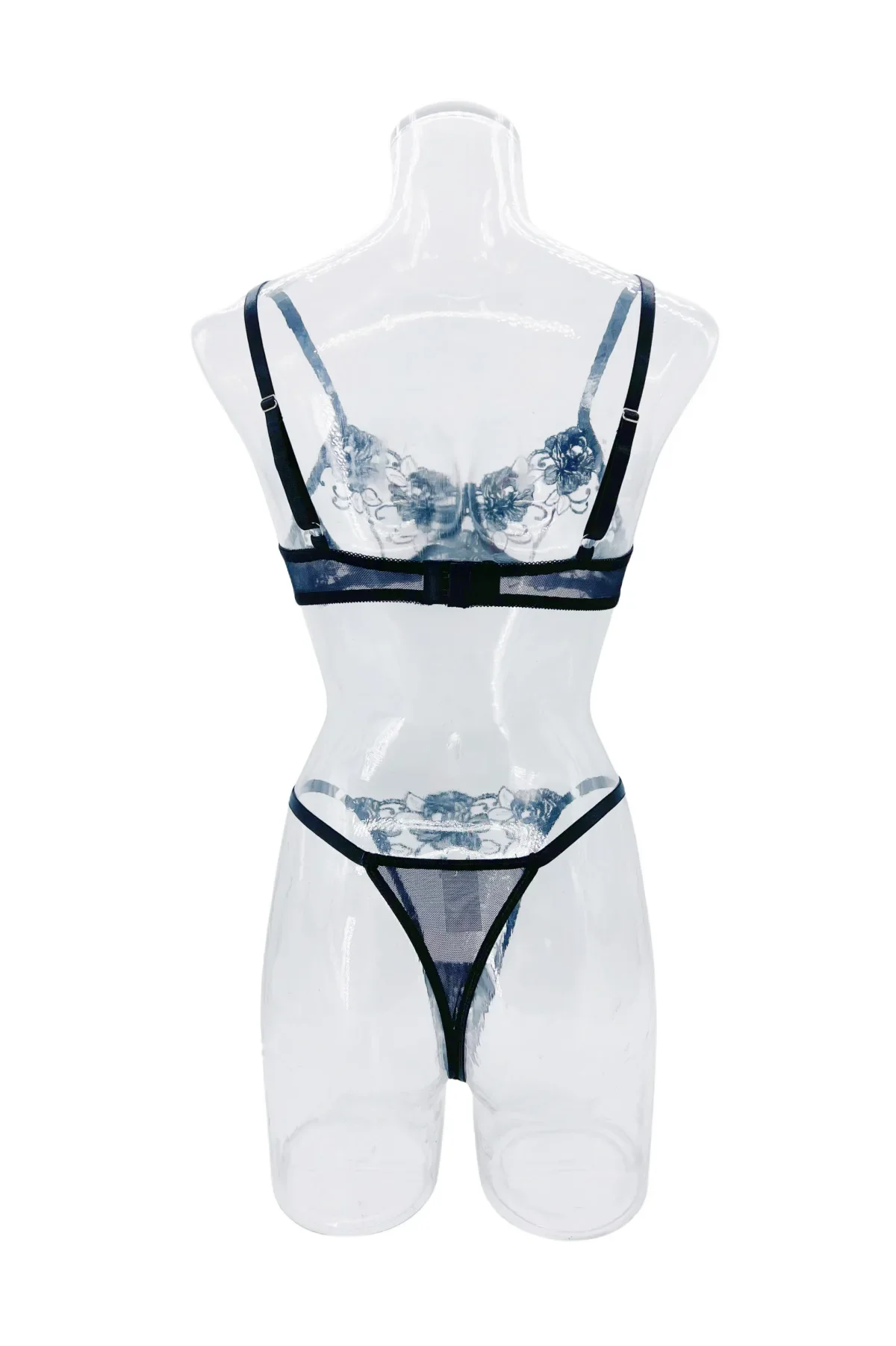 Flower Mesh Embroidery Lingerie Set 24