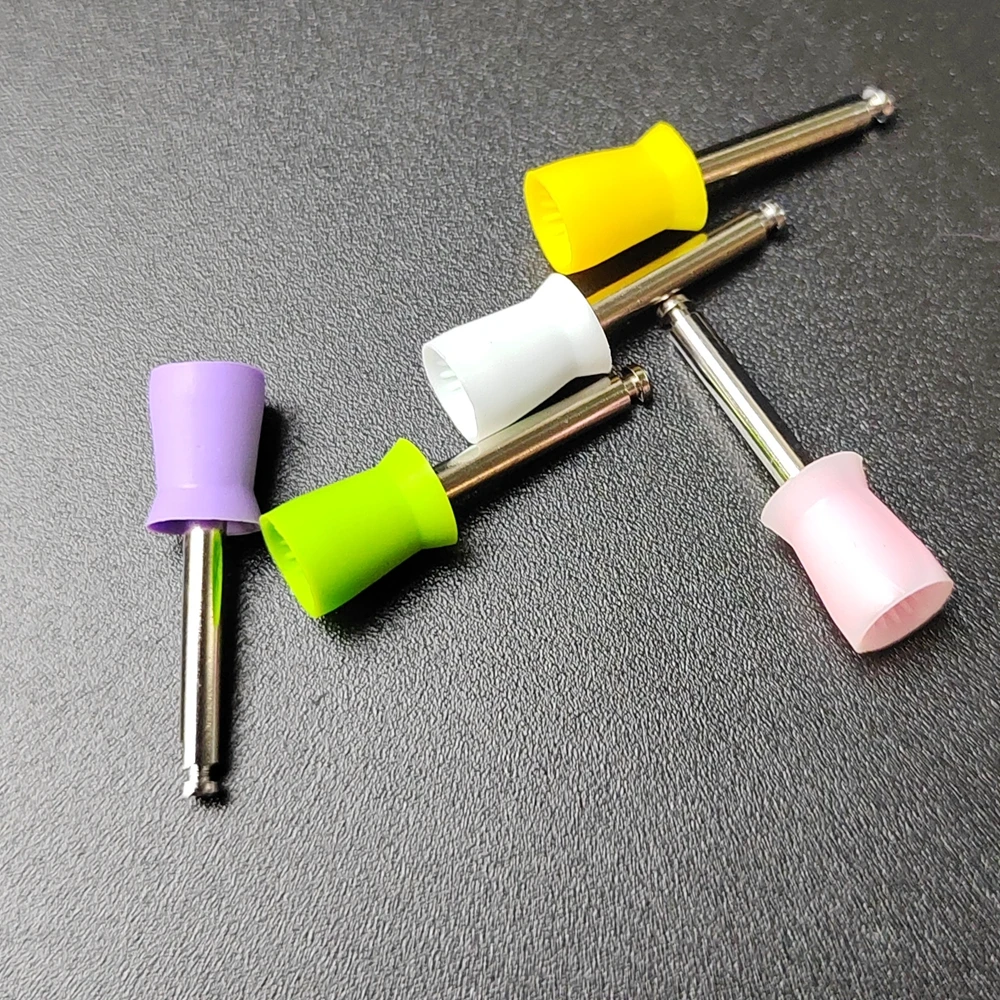 100 Pièces Cups à Polir Dentaire En Caoutchouc Type Latch - Neuf, Certifié CE/FDA
