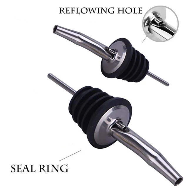 Versatori Per Bottiglie In Acciaio Inox - 12 Pezzi, Beccuccio Salvagoccia Per Liquori, Oli E Salse - Foto 4