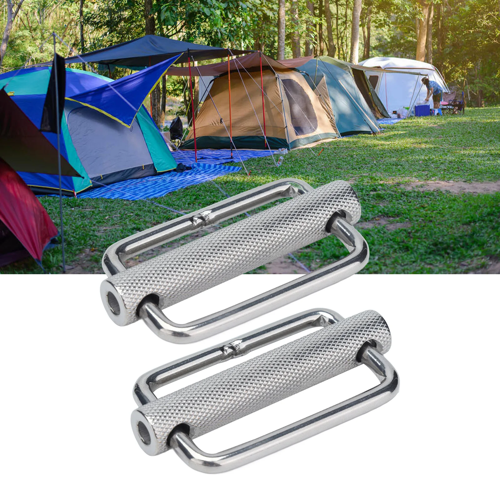 Slide Buckle 316 Stainless Steel Rectangle Adjustable Knurled Roller Belt Buckles 2Pcs gate buckle