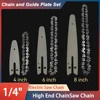 4  6 8 Inch Mini Steel Chainsaw Chains 1/4 Electric Chainsaws Accessory Chains Replacement Mini Electric Chainsaw Chain Saw 1