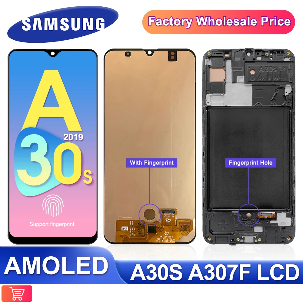 6 4 For Samsung Galaxy A30s Lcd Touch Screen Digitizer Assembly Display For Samsung A30s A307 