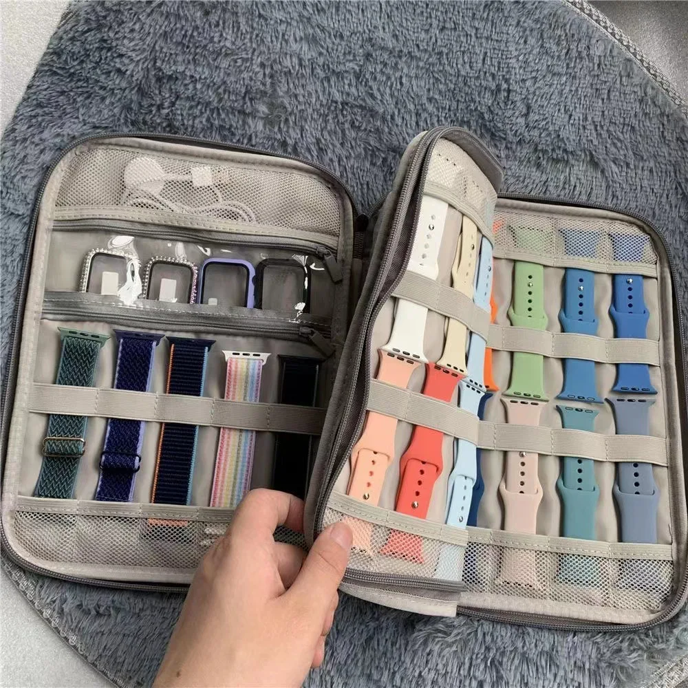 Watch Band Storage: Portable Organizer for 35 Straps & Accessories