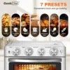 Chef Air Fryer Oven 26 QT, Big Air Fryer, Toast Oven with Bake, Roast, Pizza, Convection Oven, Easy to Use & Clean, 6 Slice 6