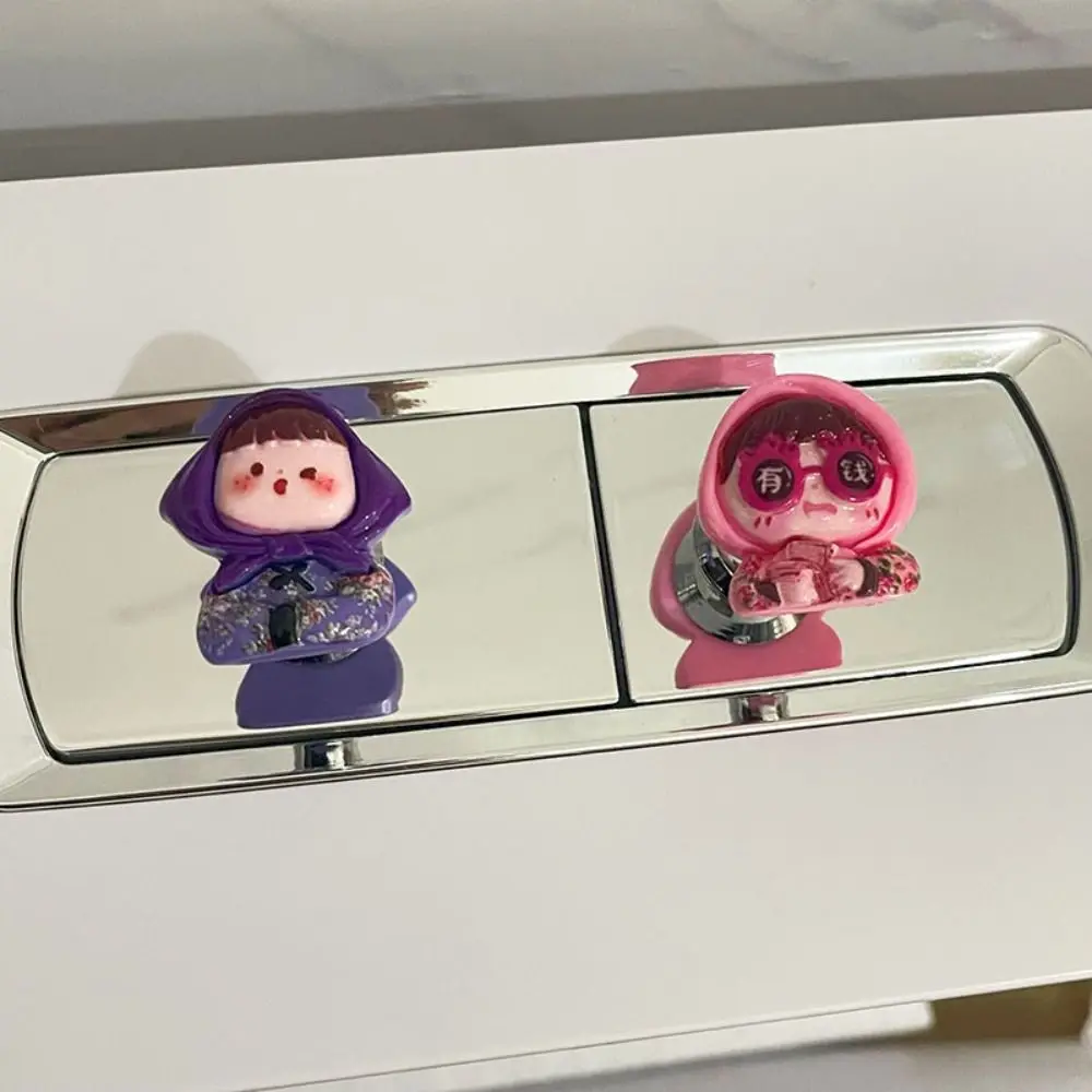 Description Picture 5 of itemToilet Tank Button Cartoon Toilet Push Button Flush Replacement Toilet Press Handle Toilet Seat Lid Lifter