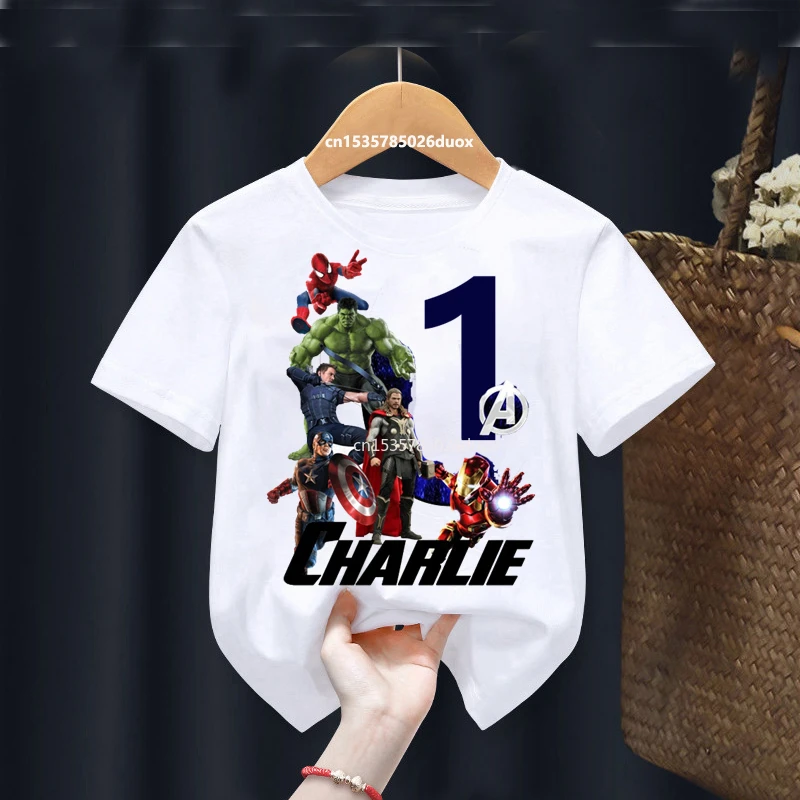 T-shirt Marvel Avengers 6 Ans - Produit Officiel, Anniversaire, Coupe Classique Unisexe