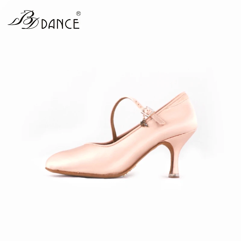 TOPDanceShoesBallroomWomenLatinShoesModernJazzImportedSatinWearResistantSole