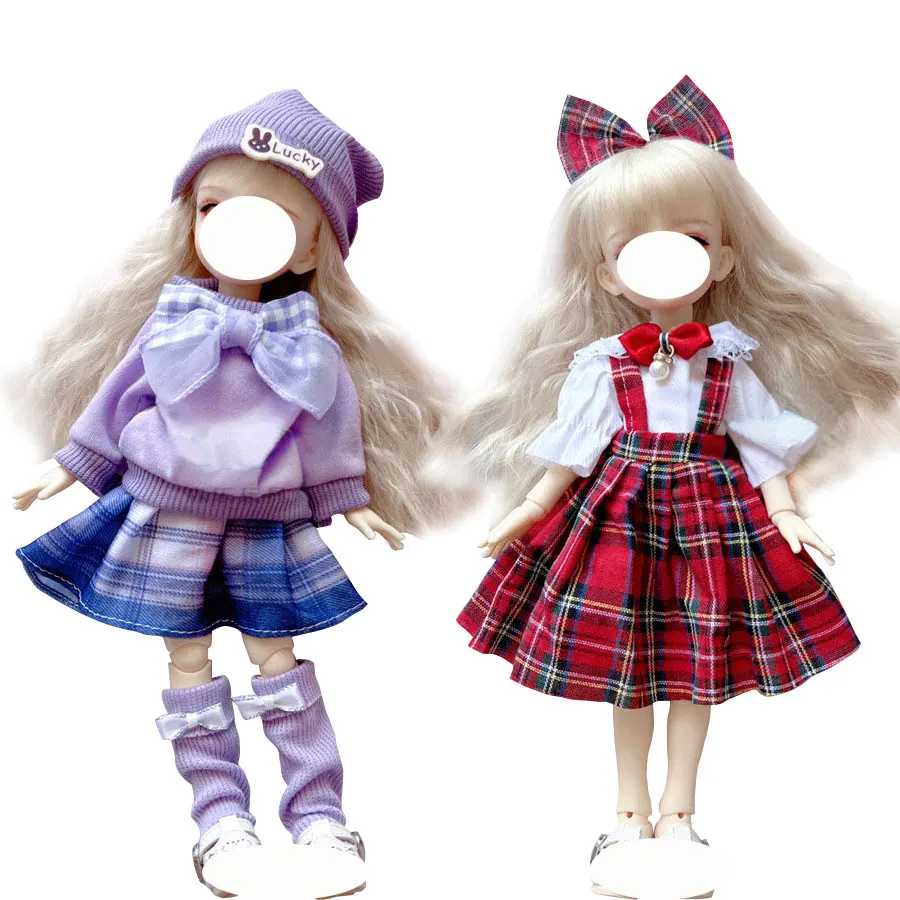Pretty GG Series Cosplay Figuren Kleidung für 30 cm 1/6 Bjd Byte Puppe DIY Maid Dress Up Süßes Lolita Kleidungsset Puppenrock – Detail 2