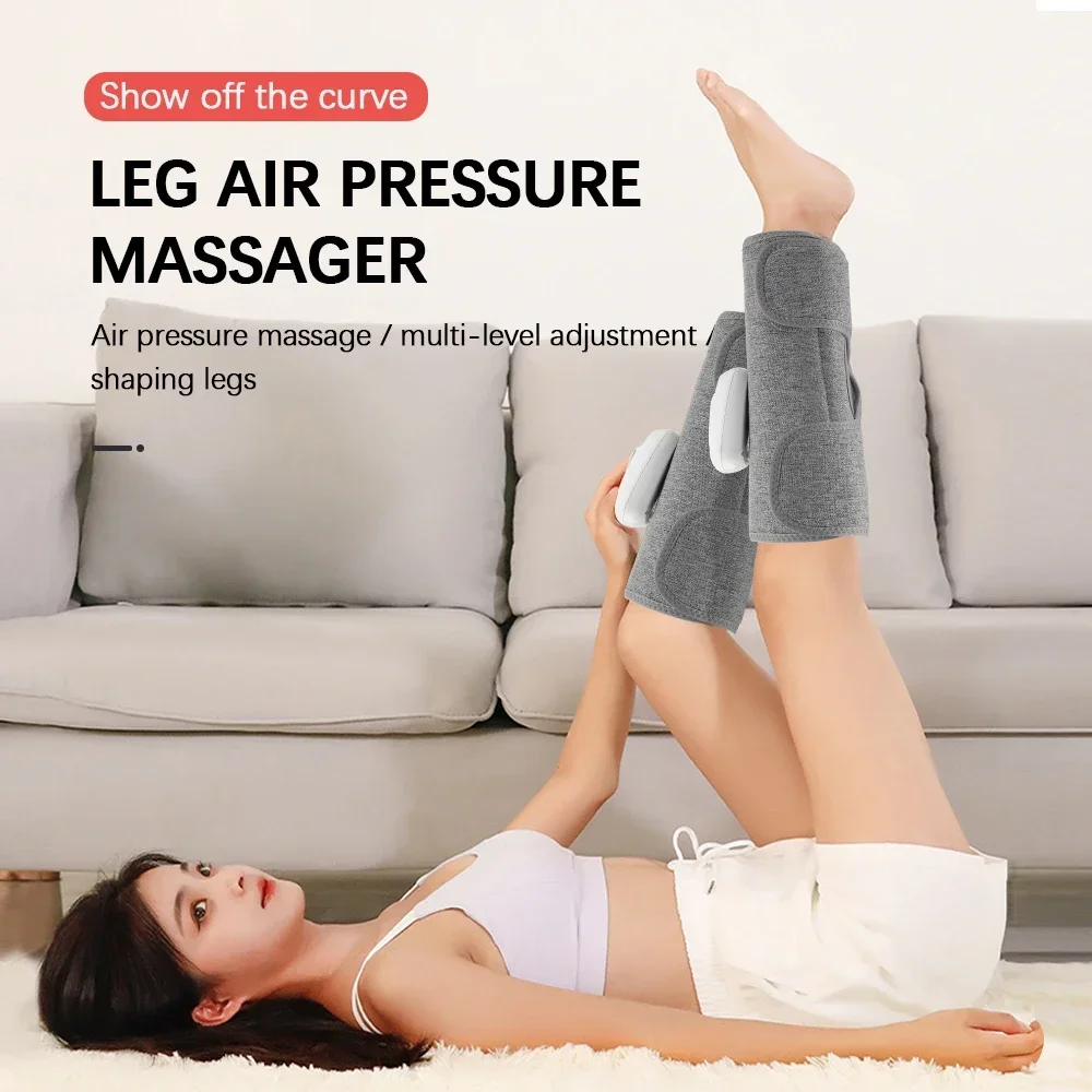 Electric Airbag Leg Massager Calf Air Pressure Massager 3 Modes 360° Wrapping Massage Relax Leg Muscle Blood Circulation