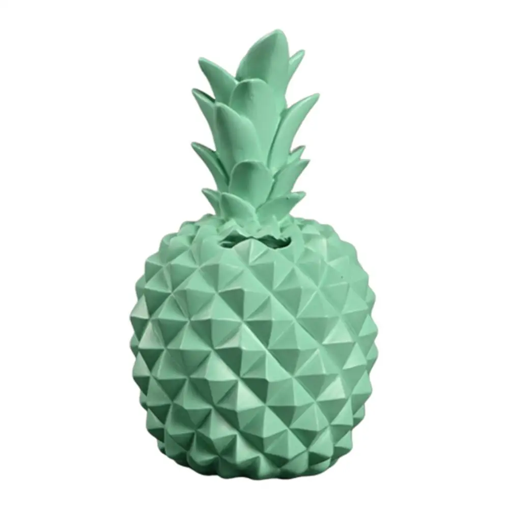 Piggy Bank Imitation Pineapple Saving Pot Resin Craft Desktop Ornament Decor 6