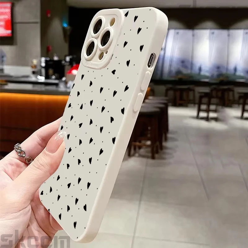 Adorable Love Heart Silicone Soft Phone Case Cover