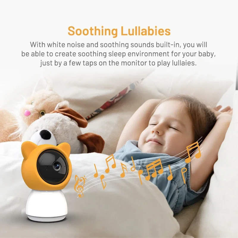 5-inch High Quality Baby Monitor New Design Two-ways Talking Voice Intercom APP Remote Infants Kids Sleeping Monitors