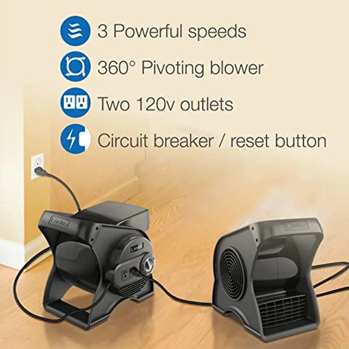 Lasko U12104 High Velocity Pro Pivoting Utility Fan for Cooling,  Ventilating, Exhausting and Drying at Home - AliExpress