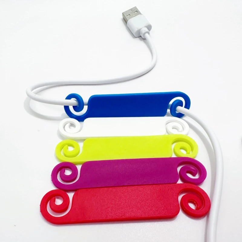 USB 컴퓨터 휴대폰 충전기 타이 홈용 케이블 태그, 케이블 관리 태그, 다색 케이블 라벨 코드 식별 태그, 20 개