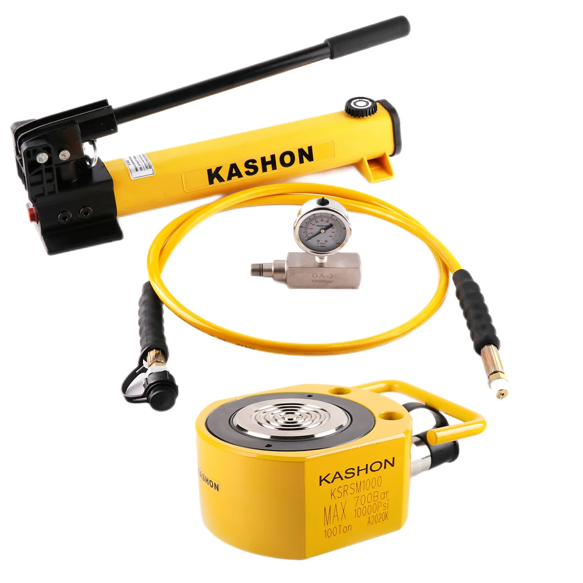 Ksram-1000 Enerpac Equivalente A Bassa Altezza Ritorno A Molla Piatto Jack Per Cilindro Dell'Olio Idraulico Da 100 Tonnellate Per Il Sollevamento