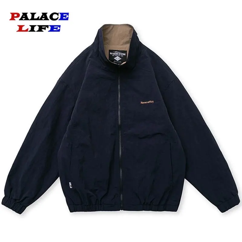 

Куртка-карго Y2K Мужская в японском стиле, винтажная уличная одежда, бейсбольная куртка-бомбер на молнии, Повседневная водонепроницаемая верхняя одежда в стиле Харадзюку, 2023