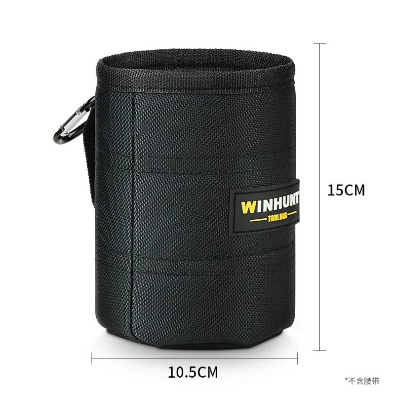 

Multifunctional Nail Bucket Bag Parts Storage Thickened Wear-resistant Sturdy Waist bag Electrician Portable Hanging Tool Bag