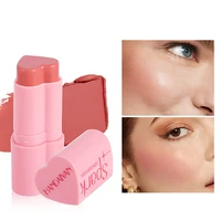 Heart-shaped Blush Highlighter Sticks Natural  Brighten Lip Tint Cheek Shading Contour Rouge Pocket Blusher Cream Korean Makeup 2