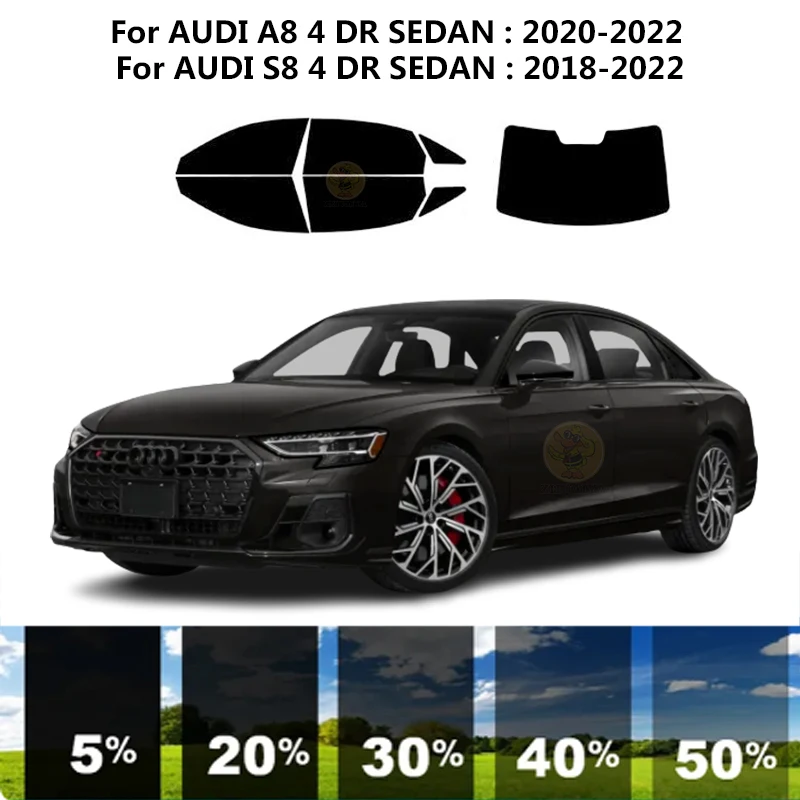 

Precut nanoceramics car UV Window Tint Kit Automotive Window Film For AUDI S8 4 DR SEDAN 2018-2022