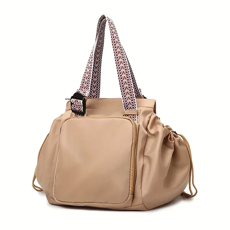 Fitness Gym Bag with Handles, Large Capacity Travel Storage Backpack & Multipurpose Convertible Cradle Design Oxford Fabric