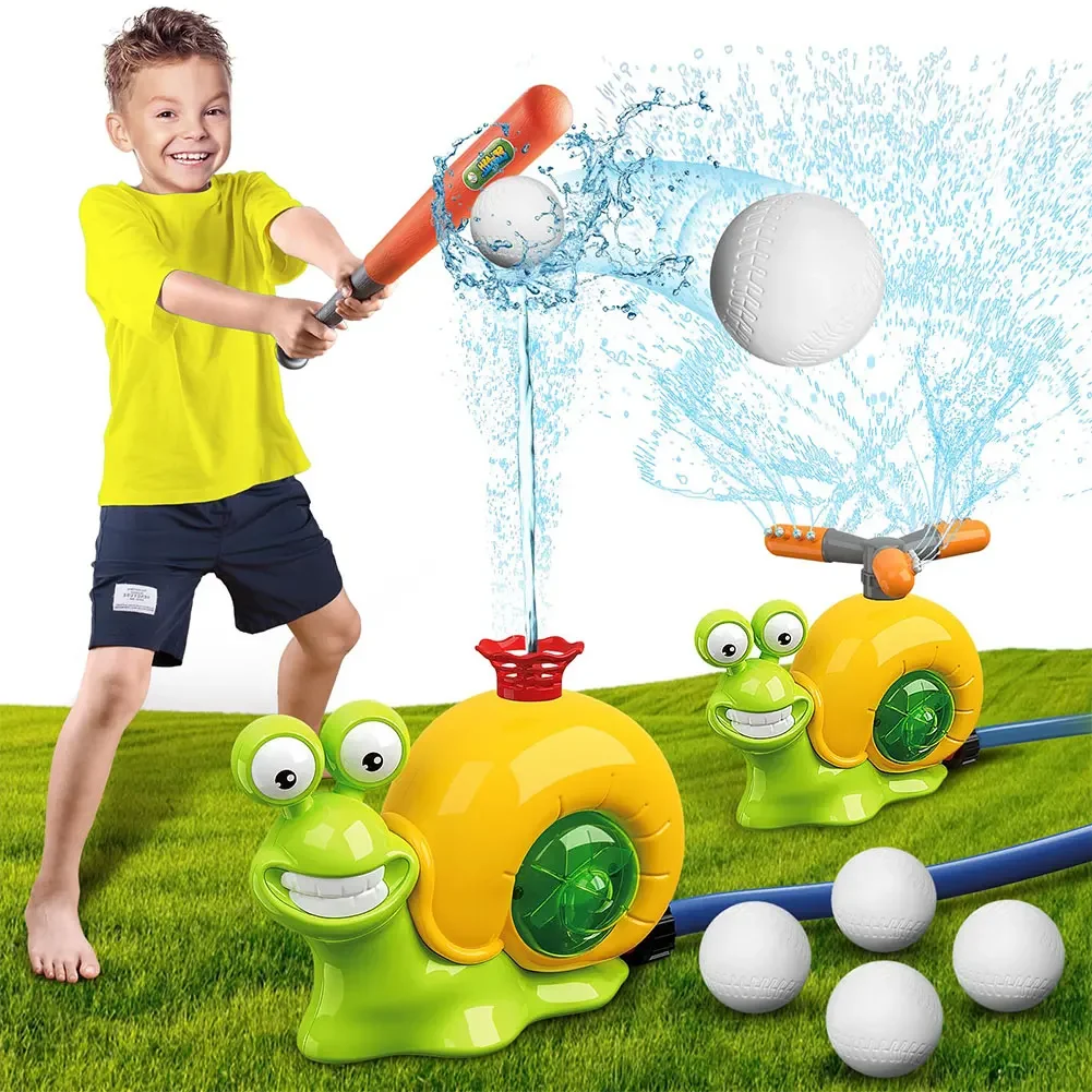 Garden Sprinkler Cartoon Snail Water Game Summer Backyard Lawn Pool Party Baseball Toy