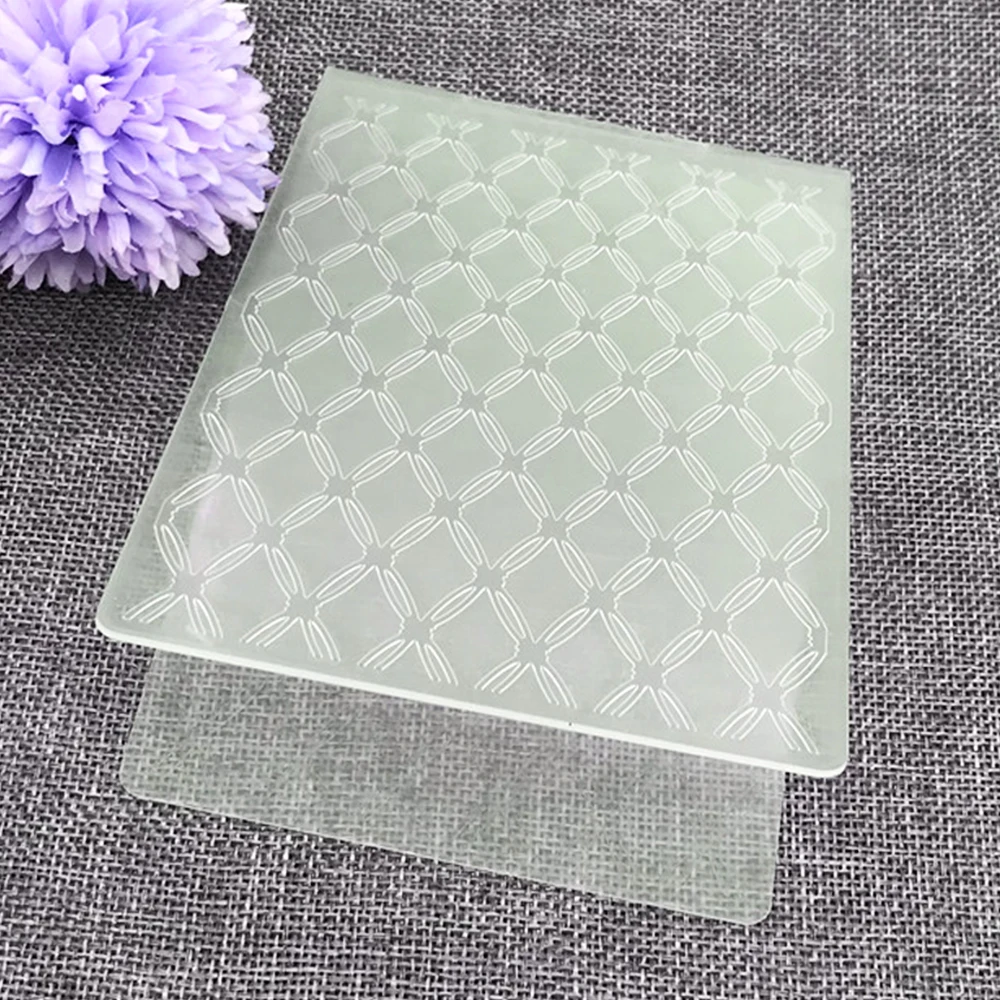 Embossing Folders 1pc Flower Butterfly Pattern Plastic Template for Making Crad Scrapbooking Crafts Wedding Decorations