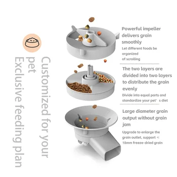 Alternative view of 5L Smart Pet Feeder with Camera & Dual Bowls