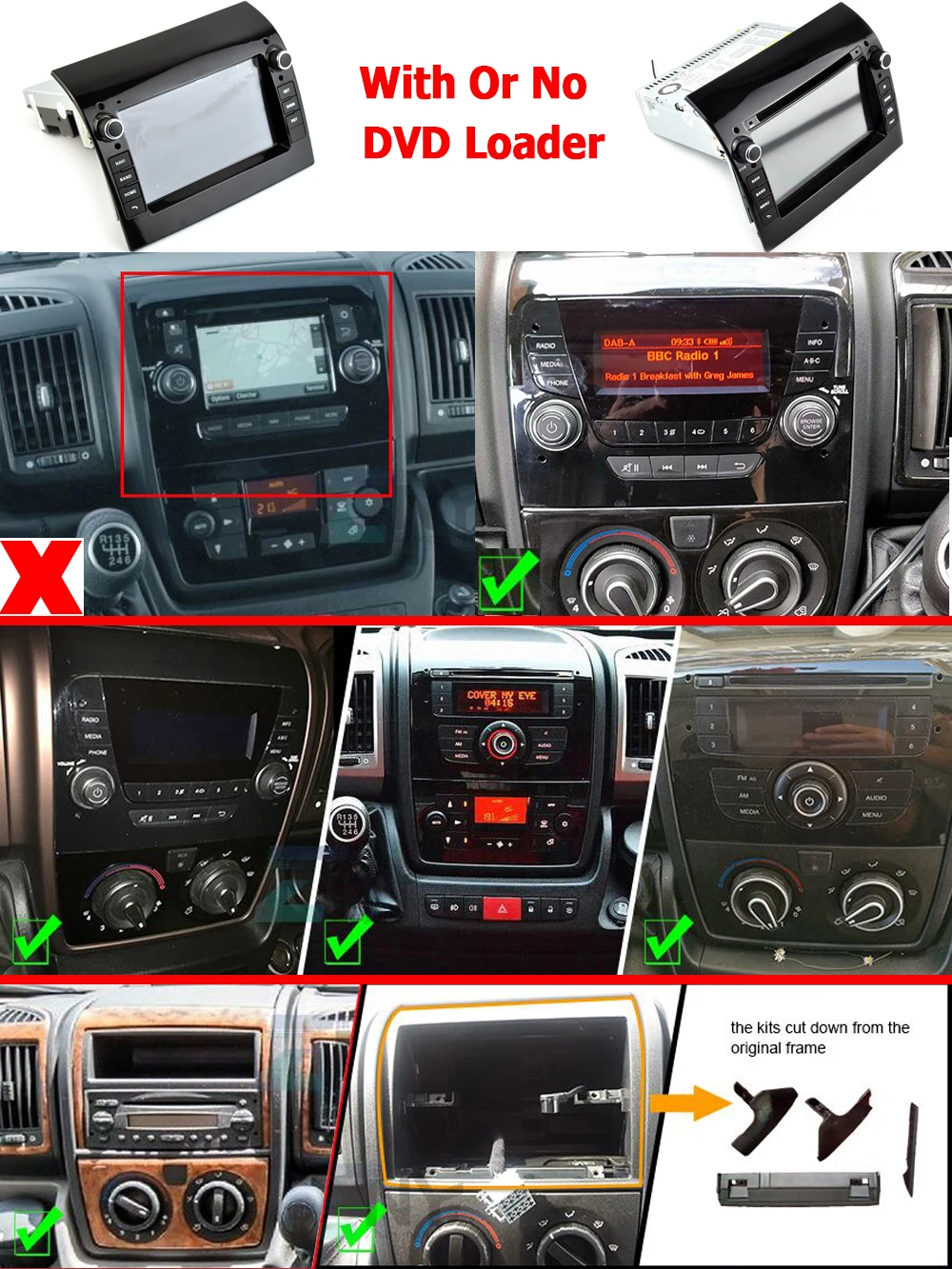 2G&64G VECHTEL 9 Bluetooth-Autoradio für Fiat DUCATO 2010/Citroen