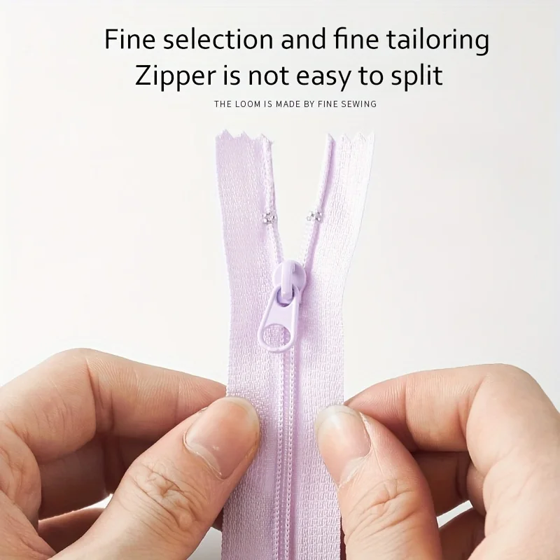 Vibrant 5-Piece Nylon Zipper Set