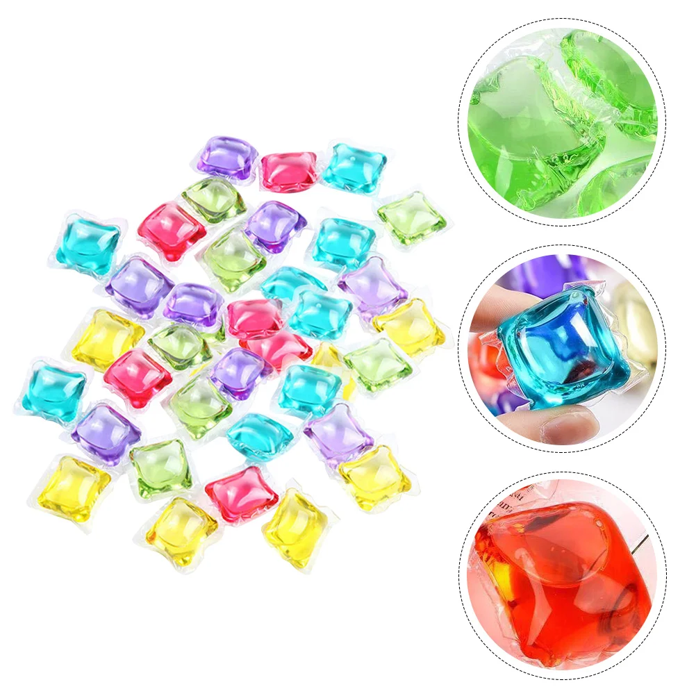 

100 Pcs Fragrance Laundry Detergent Clothes Cleaning Supplies Washing Concentrate Ball Soluble Mantle Concentrated