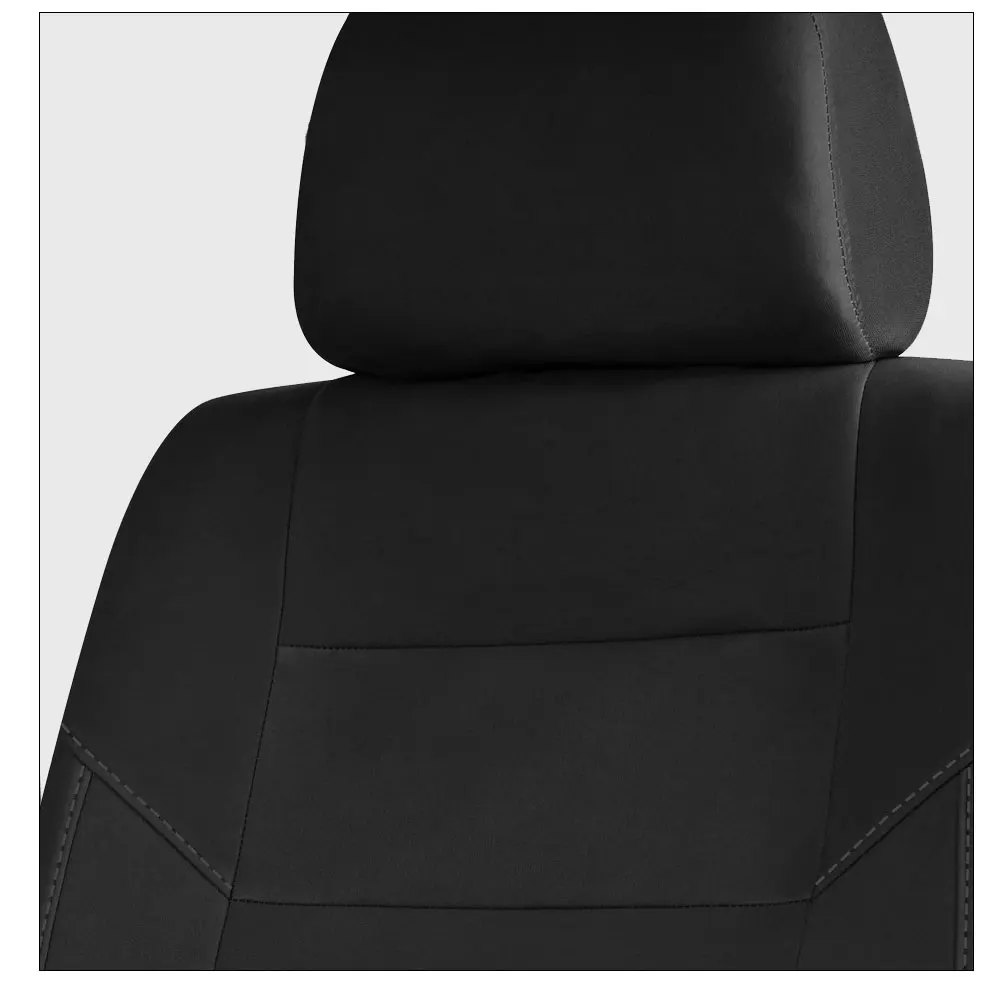 AUTOKING Universal Black Gray Beige Polyester Car Seat Covers Full set Car Accessories Interior Fit for most Car Suv Van Truck — view 5