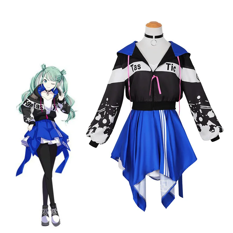 Project SEKAI: COLORFUL STAGE! Vivid Bad Squad Sportswear Cosplay Costume for Women (Unofficial)