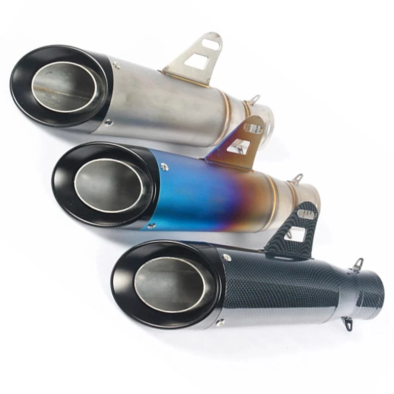 

For Mt15 Crf230 Kawasaki Z800 Duke 250 R6 Mt09 2021 Mt09 Muffler Motorcycle 51mm-61mm Exhaust Pipe Motocross Accessories