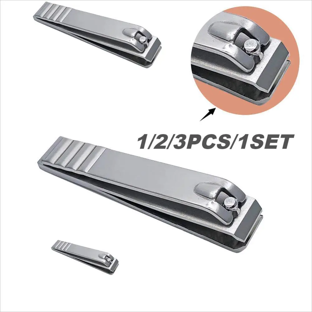 1/2/3Pcs High-end Fashion Straight Mouth Steel Small Nail Manicure Pedicure Cutter Casual Trimmer Cuticle Nippers For Nail Care