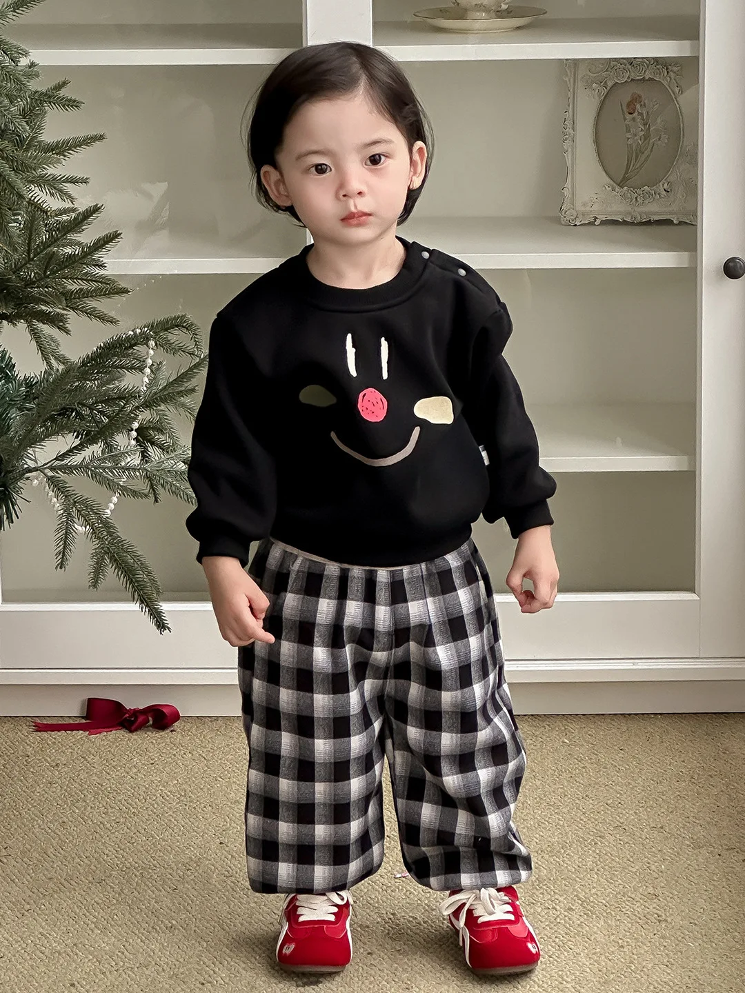 한국 스타일 남아용 면 조끼 따뜻한 겨울옷 어깨 컷 디자인 세련된  남아용 재킷 폴리에스터 섬유