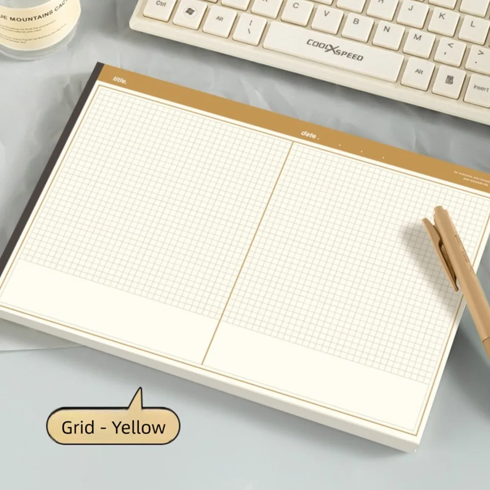 Eco-Friendly B5 Notebook with Horizontal Tearable Pages - 20 Sheets