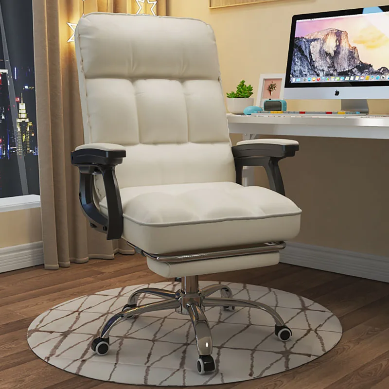 Luxury Swivel Office Chair Wheels Boys Girls Comfy Home Desk Chair Computer Comfortable Silla De Oficina Interior Decoration