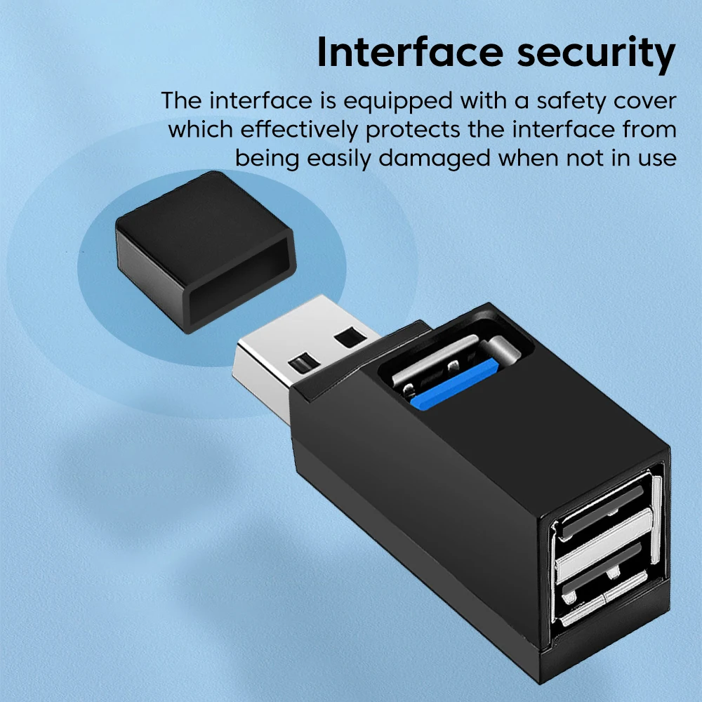 Compact USB 3.0 High-Speed Hub and Extender