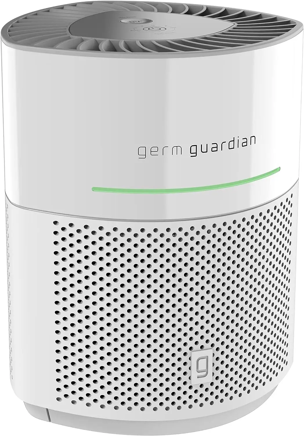 Germ Guardian AirSafe+ Intelligent Air Purifier with 360° HEPA 13 Filter, Captures 99.97% of Pollutants, Wildfire Smoke, Large 