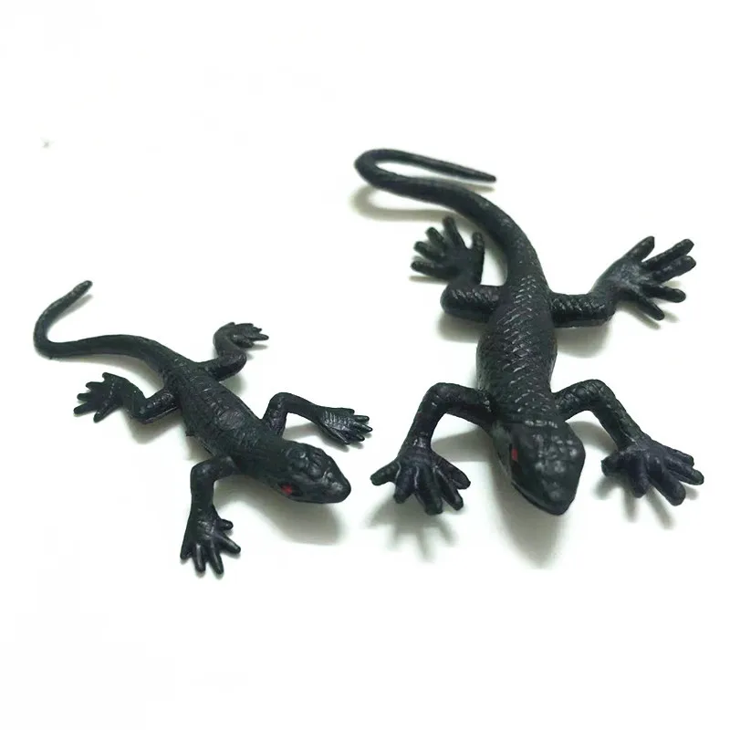 20Pcs Simulatlon Gecko Plastic Toys Halloween Decoration April Fool's Day Kids Trick or Treating Small Toys Lizard Gecko