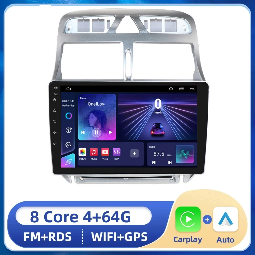 

Android 13 Car Stereo Radio Multimedia Video Player For Peugeot 307 SW 2002 2003 - 2013 Navigation GPS Carplay Autoradio WIFI