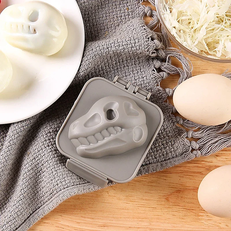 Cute Boiled Egg Mold Dinosaur Fossil Shape Egg Sushi Rice Mold Decorated Fondant Cake Children's Lunch Supplementary Tool egg mold