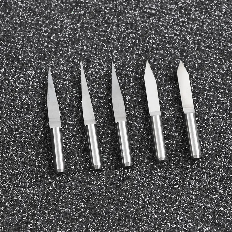 10Pcs V Shape Flat Bottom Carbide PCB Engraving Bits 3.175mm CNC Router Bit 10/15/20/ 30/45 Degree Milling Cutter Tools image 6
