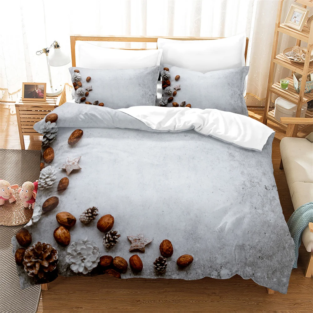 3PCS Succulent Plants Bedding Sets Home Bedclothes Super King Cover Pillowcase Comforter Textiles Bedding Set