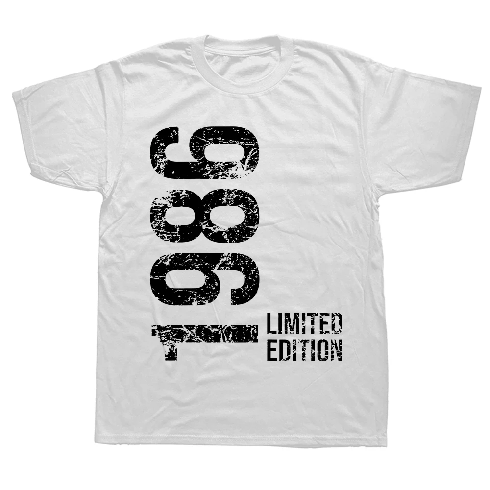 Uudsus Awesome 37. 37 aastat Retro Vintage 1986 T-topsid Ümarkaelusega lühikeste varrukatega mood Tsärk Riietus Casual Basic_voghion.com