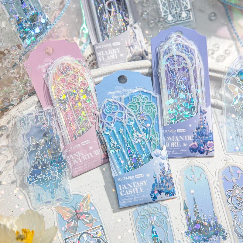 Bookmarks Stationery Supplies Fluorescent Dream Series Bookmark 10Pcs